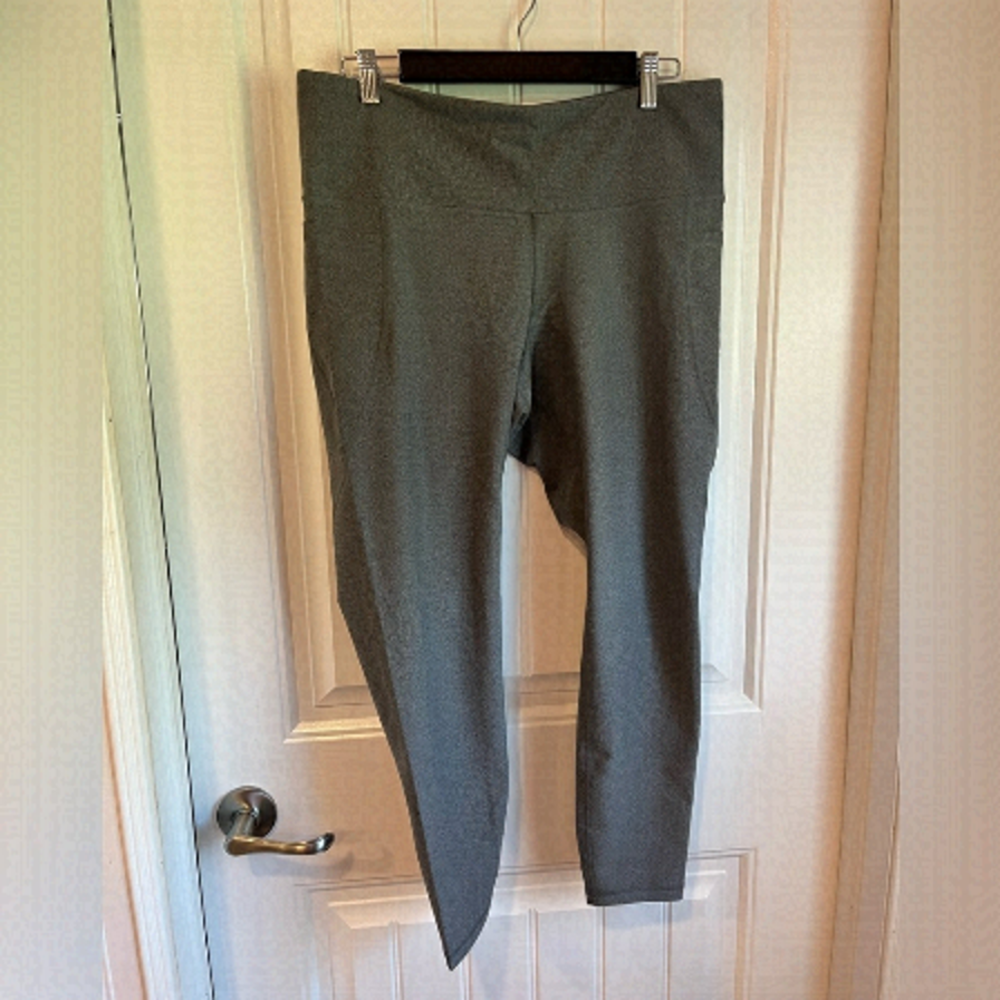 OLD Navy Active XL Grey High Rise Workout Leggings Powersoft Go Dry